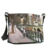 Borsa Donna Y NOT Hobo Easy Large a Tracolla YES-607 Amsterdam Bridge