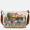 Borsa Donna Y NOT Hobo Easy Large a Tracolla YES-607 Flower River