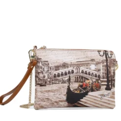 Borsa Donna Y NOT Pochette con Tracolla YES-384 Venice Postcard