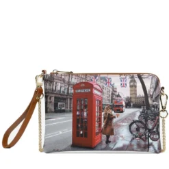 Borsa Donna Y NOT Pochette con Tracolla YES-384 Red London