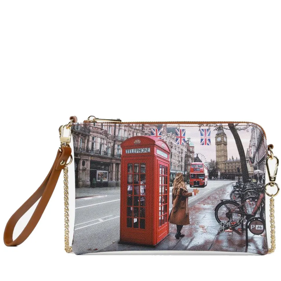 Borsa Donna Y NOT Pochette con Tracolla YES-384 Red London