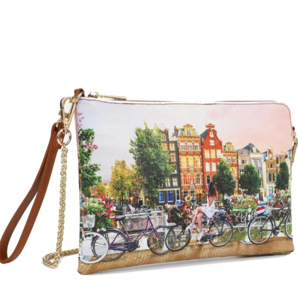 Borsa Donna Y NOT Pochette con Tracolla YES-303 Flower River