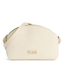 Borsa Doppia Zip a Tracolla 1A Classe Alviero Martini linea Aura Bag stampa Saffiano Avorio LF04