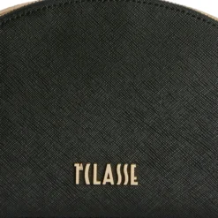 Borsa Doppia Zip a Tracolla 1A Classe Alviero Martini linea Aura Bag stampa Saffiano Nera LF04