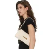Borsa Piatta a Spalla LOVE MOSCHINO linea Lettering Logo Avorio