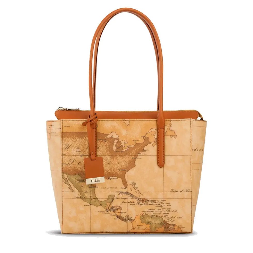 Borsa Shopping Media Donna 1A Classe Alviero Martini linea Geo Classic D087
