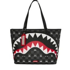 Borsa Tote Donna SPRAYGROUND stampa Gray Peeking Character Check