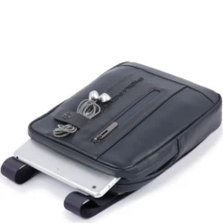 Borsello Piquadro a Tracolla in Pelle Nera con Porta iPad®mini - CA3084UB00 Linea Urban