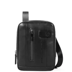 Borsello Piquadro a Tracolla in Pelle Nera con Porta iPad®mini - CA3084UB00 Linea Urban