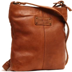 Borsello Uomo in Pelle Color Cognac - Gianni Conti linea Vintage