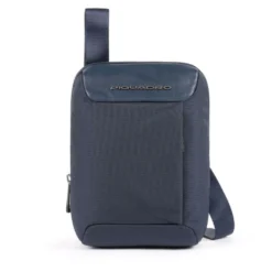 Borsello Uomo PIQUADRO in Tessuto e Pelle Blu Linea Macbeth - CA3084S115