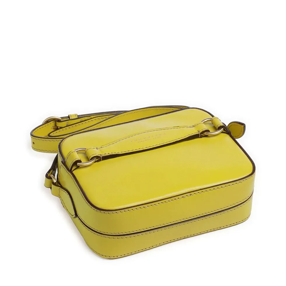 Camera Case a Tracolla THE BRIDGE linea Bettina in Pelle color Lime