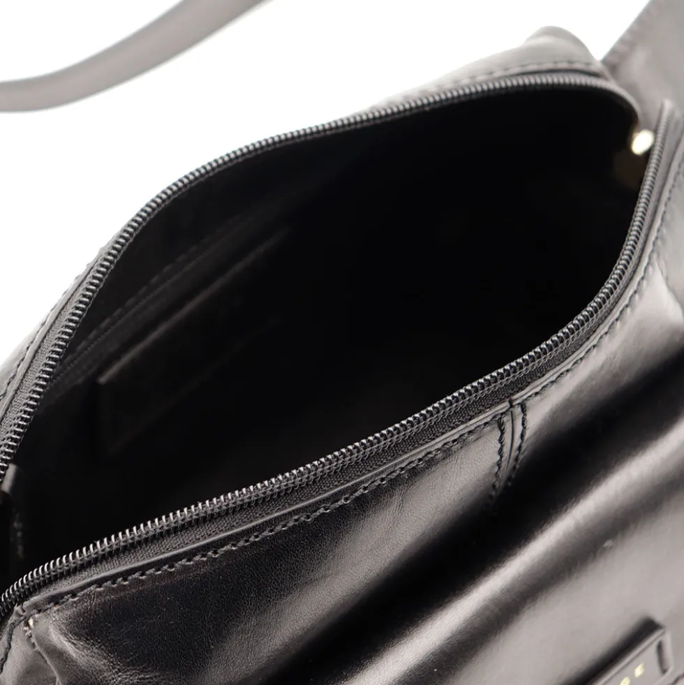 Camera Case Donna a Tracolla THE BRIDGE linea Flora in Pelle Nera