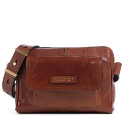 Camera Case Donna a Tracolla THE BRIDGE linea Flora in Pelle Marrone