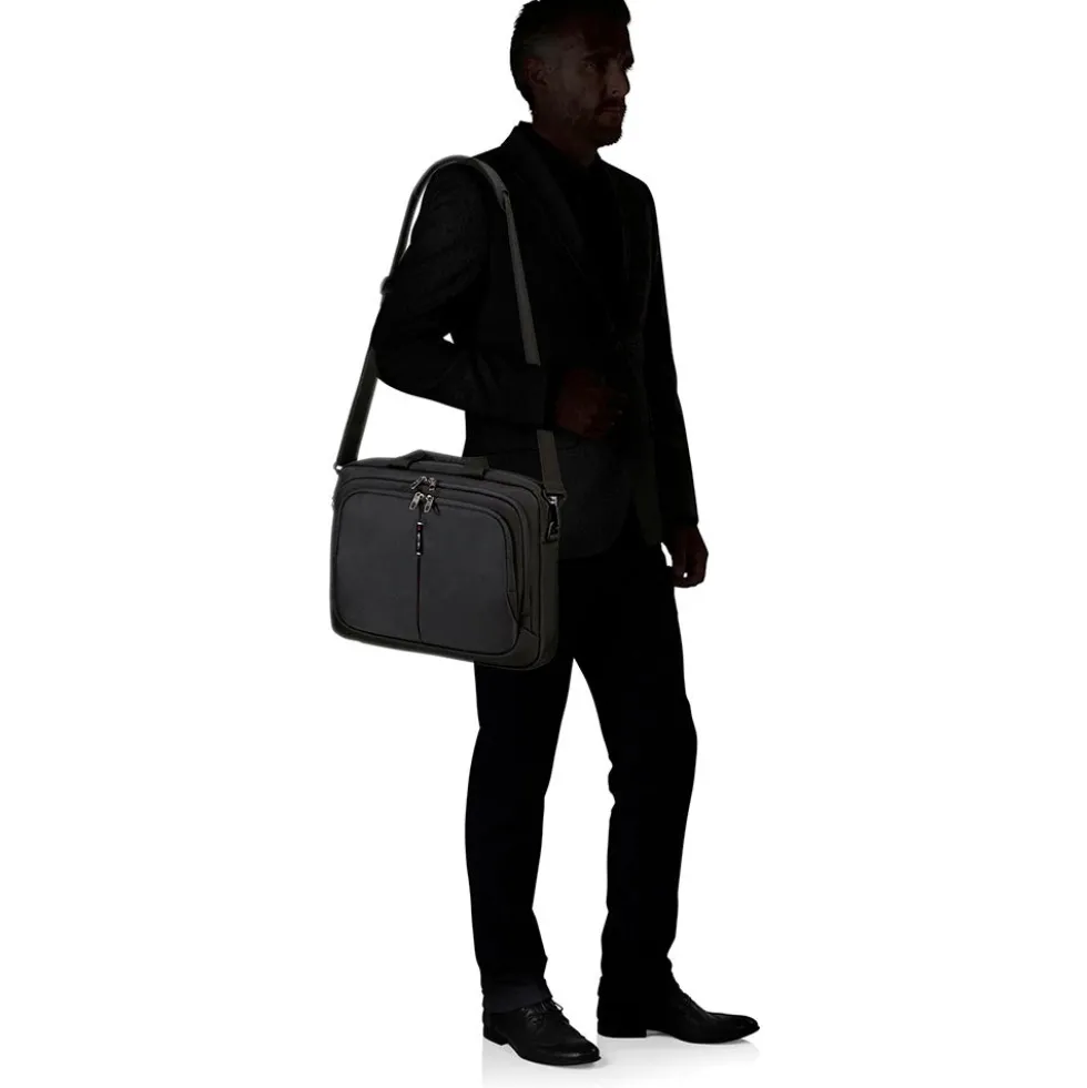 Cartella Due Manici Porta Pc 15,6" SAMSONITE linea Guardit 3.0 in Tessuto Nero