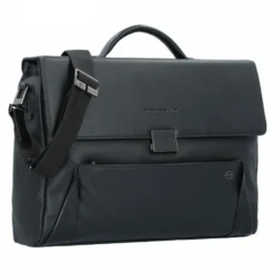 Cartella Porta PC 14" e Tablet PIQUADRO in Pelle Nera Linea Pan - CA4254S94