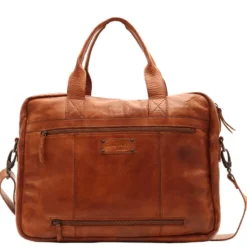 Cartella Uomo Due Manici con Tracolla Porta Pc 14" - Gianni Conti in Pelle Color Cognac