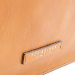 Cartella Uomo Verticale THE BRIDGE linea Leone in Pelle color Cognac