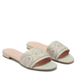 Ciabatta Donna COCCINELLE colore Celadon Green Multicolor