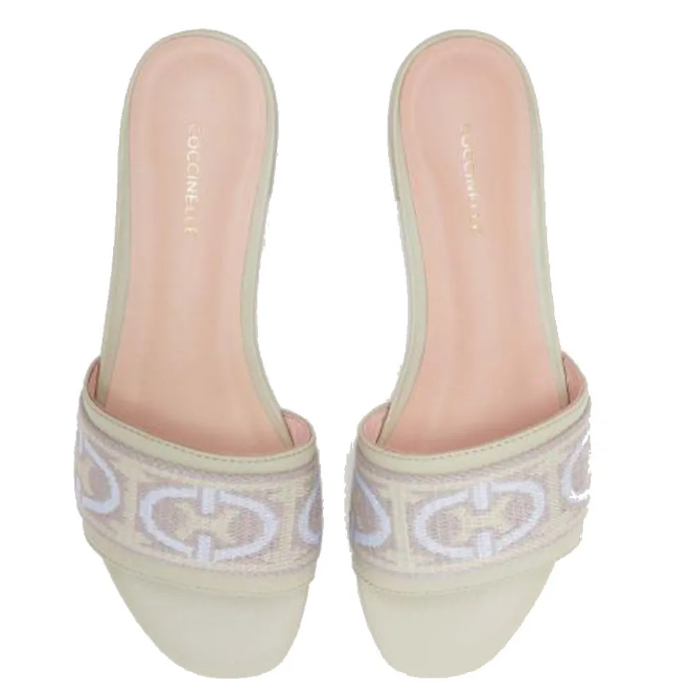 Ciabatta Donna COCCINELLE colore Celadon Green Multicolor