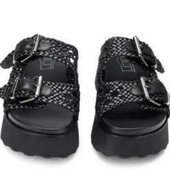Ciabatte CULT Janis 4476 in Pelle Intrecciata Colore Nero