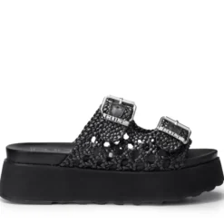 Ciabatte CULT Janis 4476 in Pelle Intrecciata Colore Nero