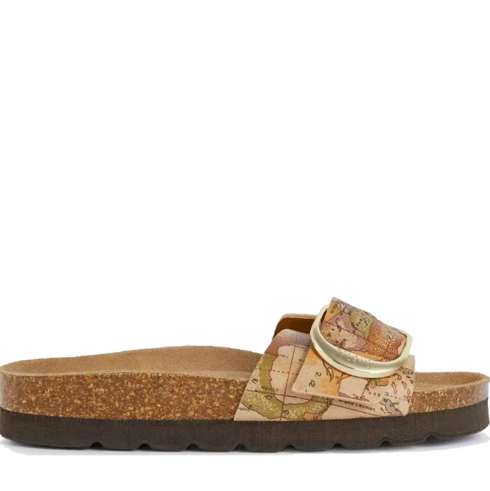 Ciabatte Donna 1A Classe Alviero Martini in Eco Nappa stampa Geo Classic 1424