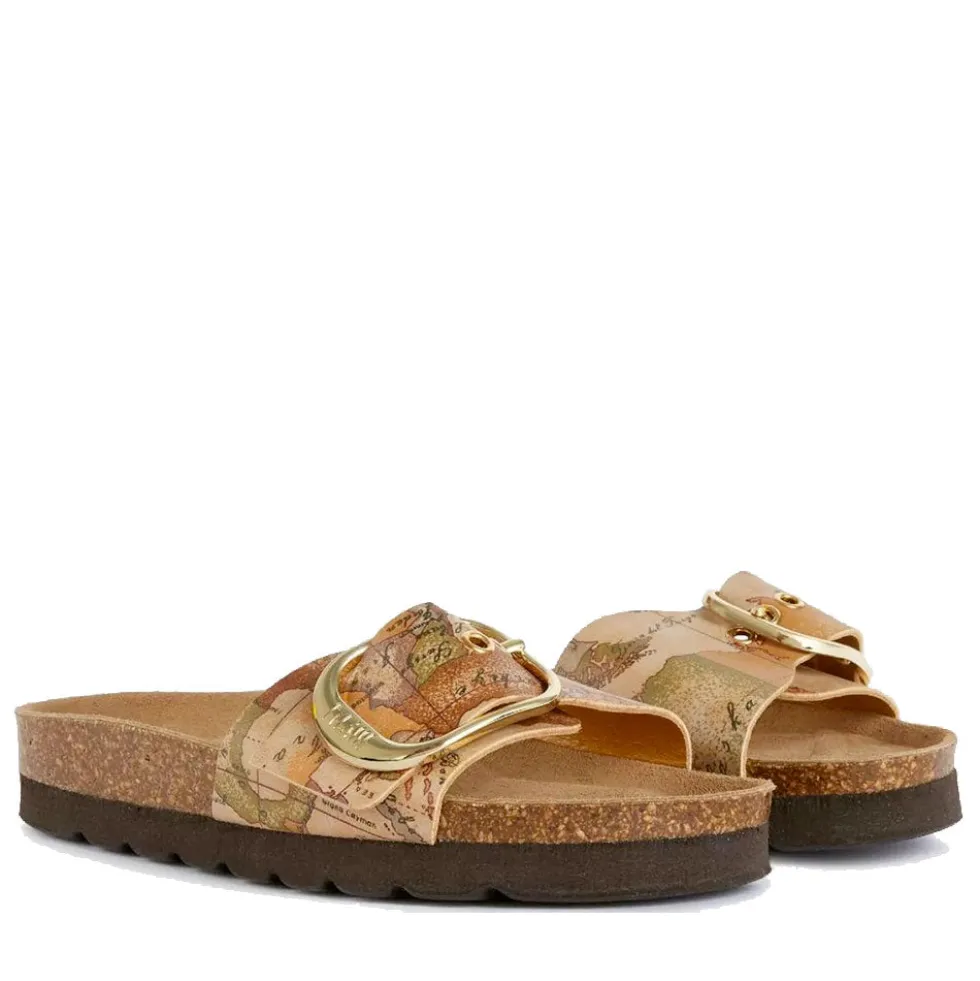 Ciabatte Donna 1A Classe Alviero Martini in Eco Nappa stampa Geo Classic 1424