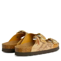 Ciabatte Donna Doppia Fascia 1A Classe Alviero Martini in Eco Nappa stampa Geo Classic 1422