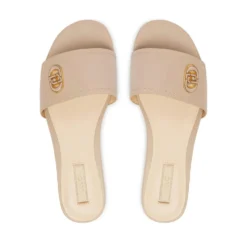 Ciabatte Donna Flat LIU JO Sandy 03 in Pelle Beige