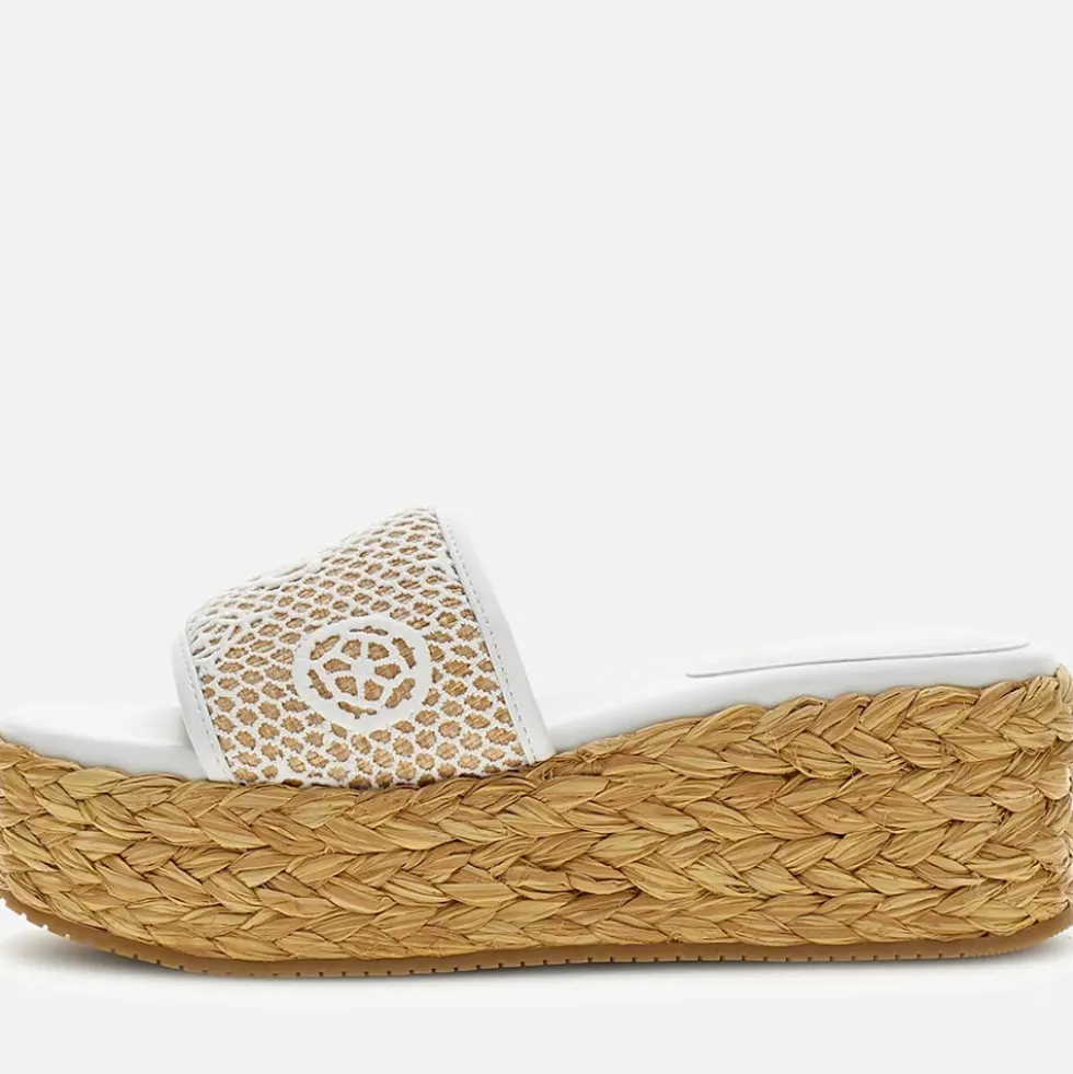 Ciabatte Donna GUESS Linea Binata Colore White - Natural