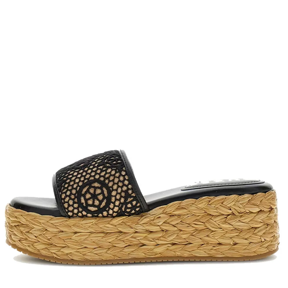 Ciabatte Donna GUESS Linea Binata Colore Black - Natural
