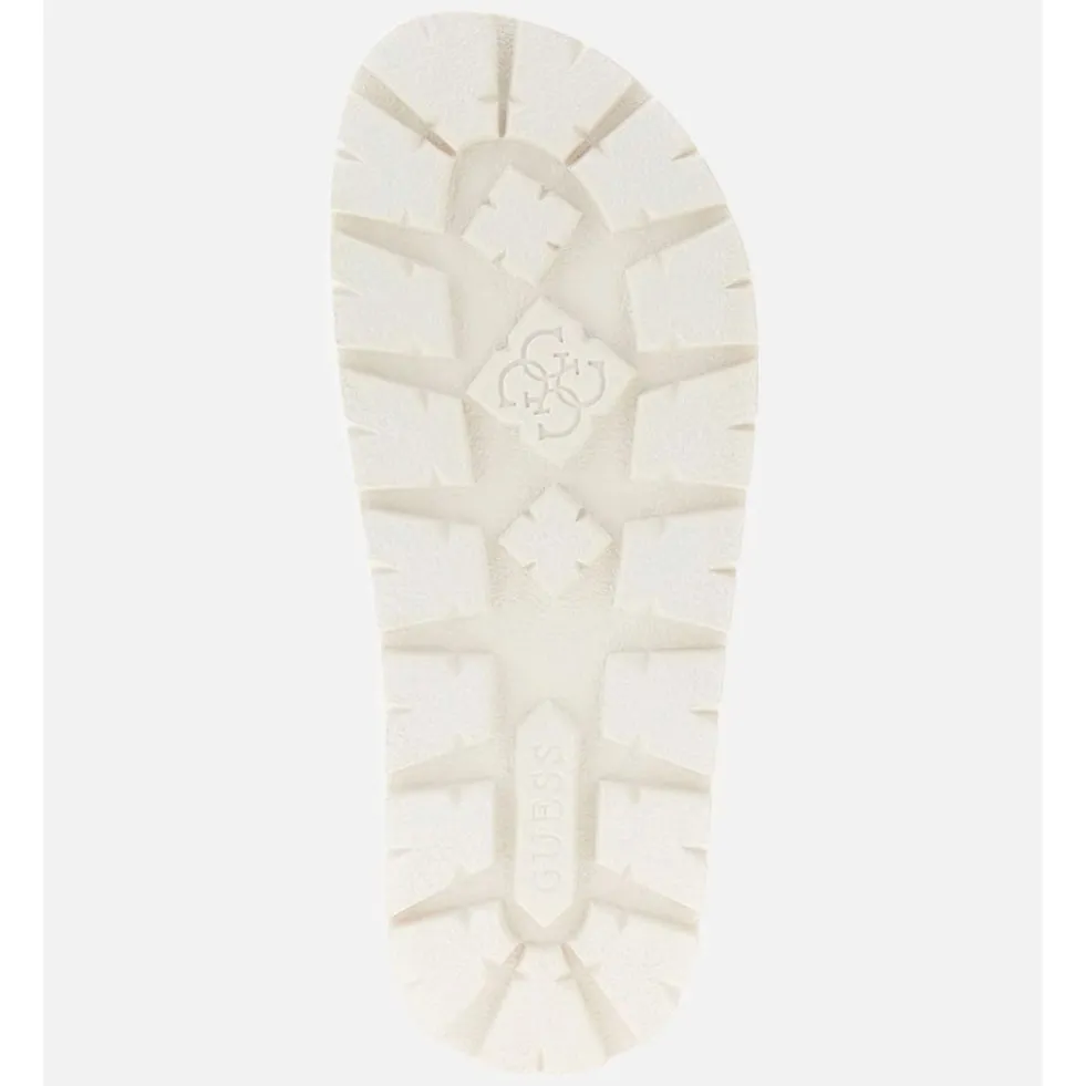 Ciabatte Donna GUESS Linea Faxon Colore Cream con Doppia Fascia