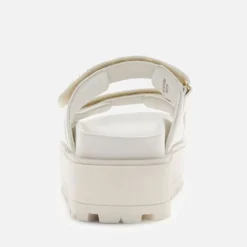 Ciabatte Donna GUESS Linea Faxon Colore Cream con Doppia Fascia