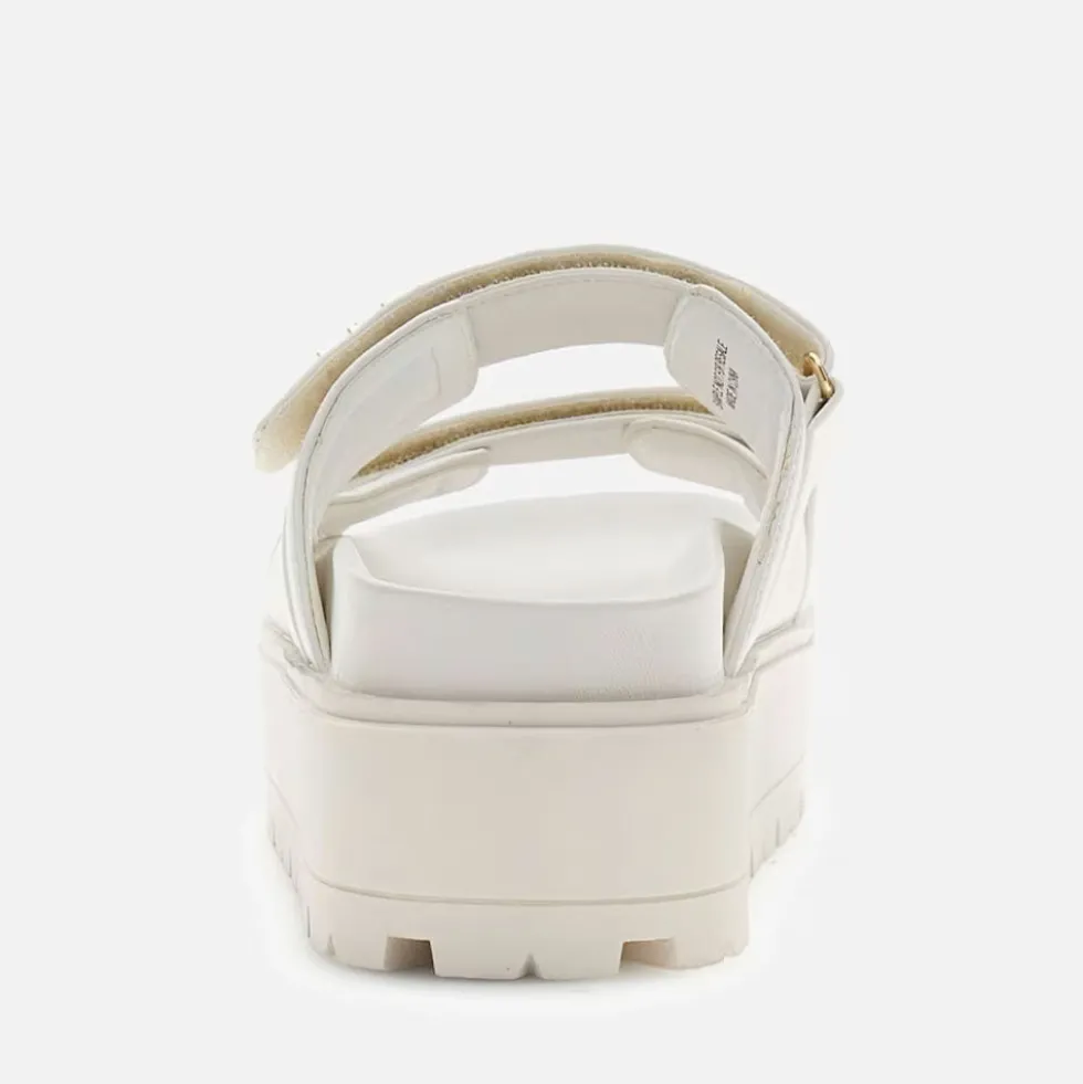 Ciabatte Donna GUESS Linea Faxon Colore Cream con Doppia Fascia