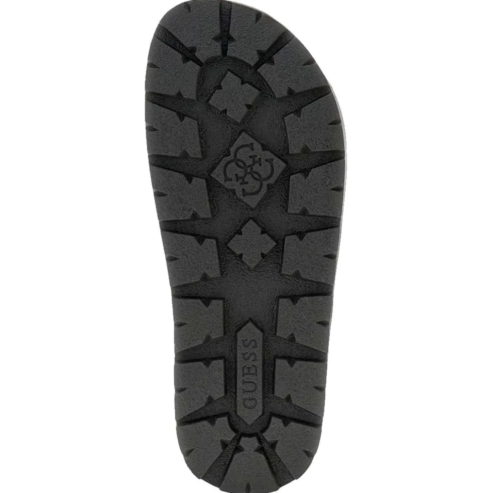 Ciabatte Donna GUESS Linea Faxon Colore Nero con Doppia Fascia
