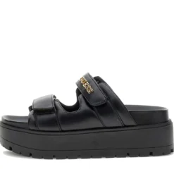 Ciabatte Donna GUESS Linea Faxon Colore Nero con Doppia Fascia