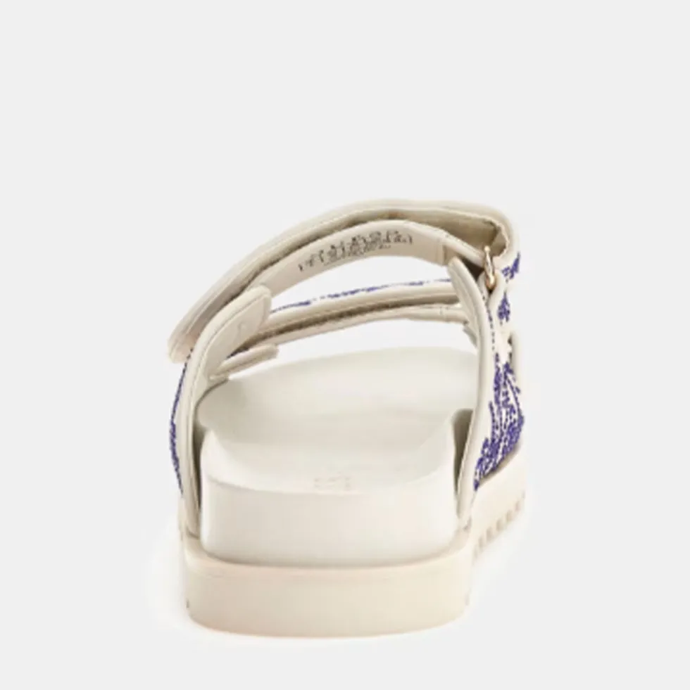 Ciabatte Donna GUESS Linea Fadelizz Colore Cream con Doppia Fascia