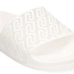 Ciabatte Donna LIU JO Kos 21 stampa Monogram in Gomma Bianca