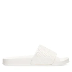 Ciabatte Donna LIU JO Kos 21 stampa Monogram in Gomma Bianca