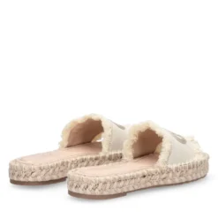 Ciabatte Donna Modello Espradillas LIU JO Paros 02 in Canvas Bianco