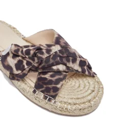 Ciabatte Donna Modello Espradillas LIU JO Paros 03 in Tessuto Stampa Animalier