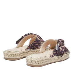 Ciabatte Donna Modello Espradillas LIU JO Paros 03 in Tessuto Stampa Animalier