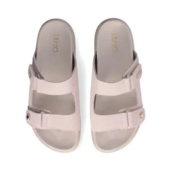 Ciabatte Doppia Fascia LIU JO Penny 902 in Suede Rosa
