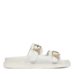Ciabatte Doppia Fascia PATRIZIA PEPE Girl linea Fly Birkilux in Pelle Nera
