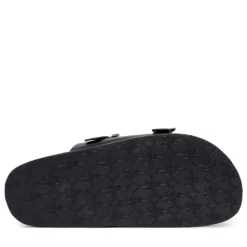 Ciabatte Doppia Fascia PATRIZIA PEPE Girl linea Fly Birkilux in Pelle Nera