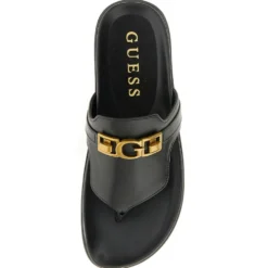 Ciabatte Infradito Donna GUESS in Pelle Nera Linea Farron