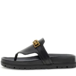 Ciabatte Infradito Donna GUESS in Pelle Nera Linea Farron