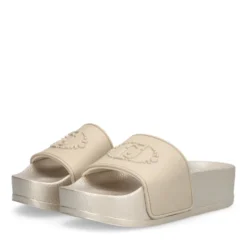 Ciabatte Platform LIU JO Mykonos 01 in Gomma Light Gold