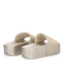 Ciabatte Platform LIU JO Mykonos 01 in Gomma Light Gold